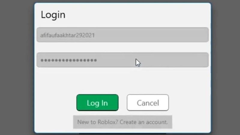 Mở ứng dụng Roblox trên máy tính và ấn đăng nhập vào tài khoản Roblox thứ 2.